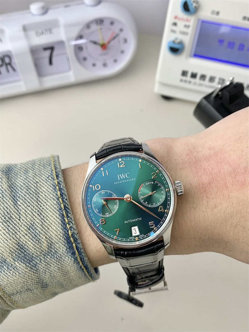 IWC Portugieser Automatic IW500708 Green Dial 7 Days – 1:1 Luxury Replica Watch - Image 2