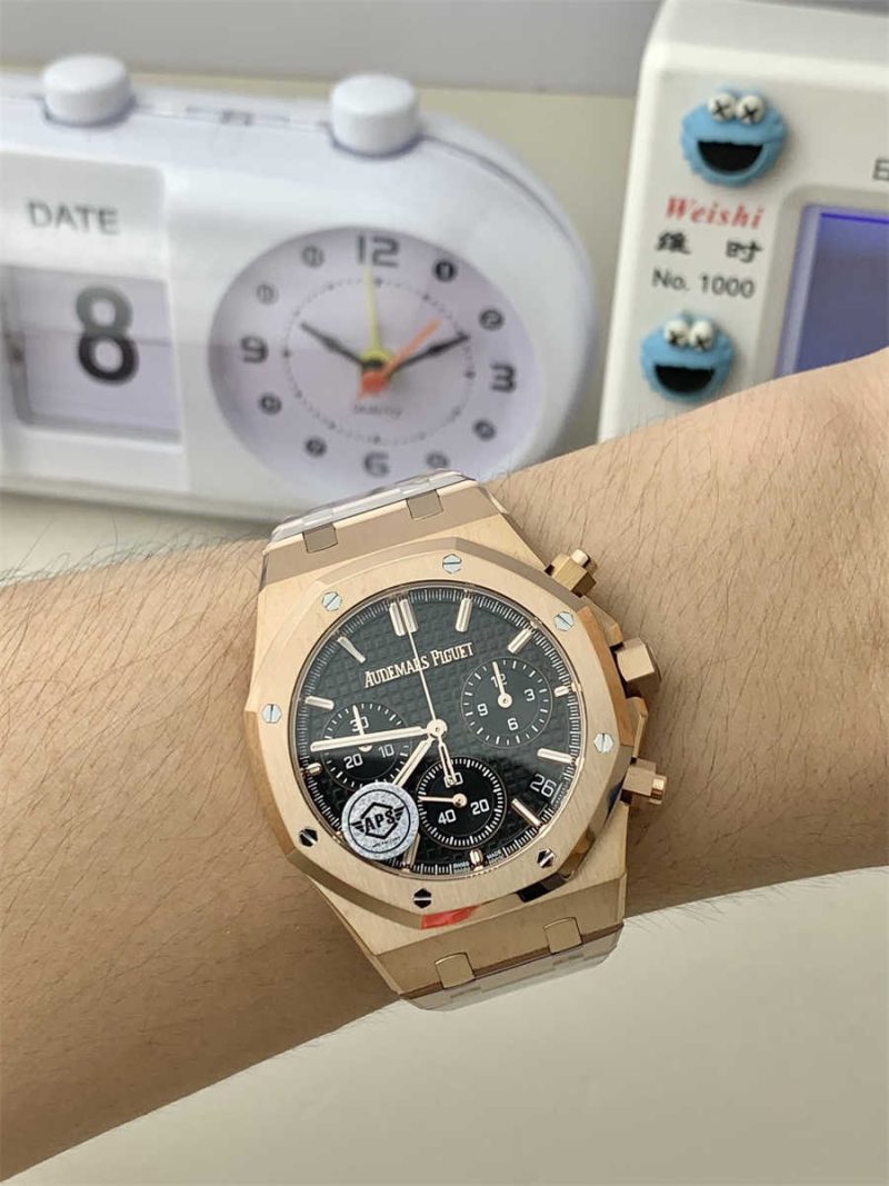 Audemars Piguet Royal Oak 26240OR Rose Gold Chronograph 41mm 1:1 Homage Replica Royal Oak Selfwinding Chronograph 26240OR.OO.1320OR.06 - Image 2