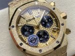 Audemars Piguet Royal Oak Chronograph 26240BA.GG.1324BA.01 APS Frosted Gold 1:1 Replica - Image 2