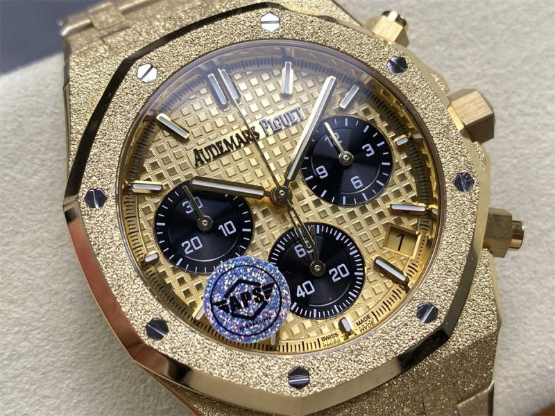 Audemars Piguet Royal Oak Chronograph 26240BA.GG.1324BA.01 APS Frosted Gold 1:1 Replica - Image 2