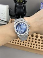 Royal Oak 26240BC.GG.1324BC.01 Blue Dial Frosted Gold Chronograph Replica - Image 2