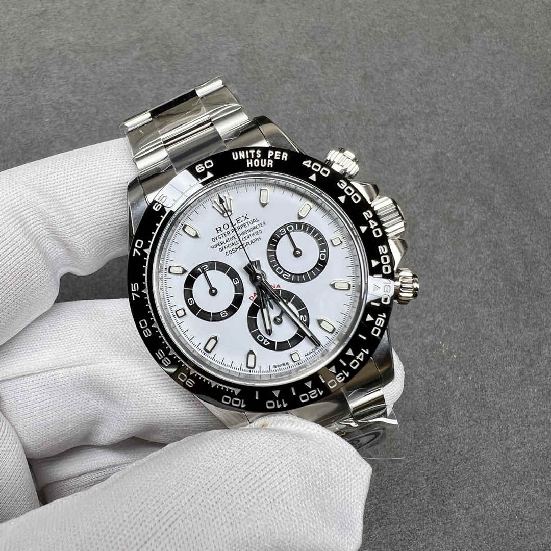 Clean Rolex Daytona 116500LN 4130 Panda Dial Replica – 40mm 904L Steel Super Clone