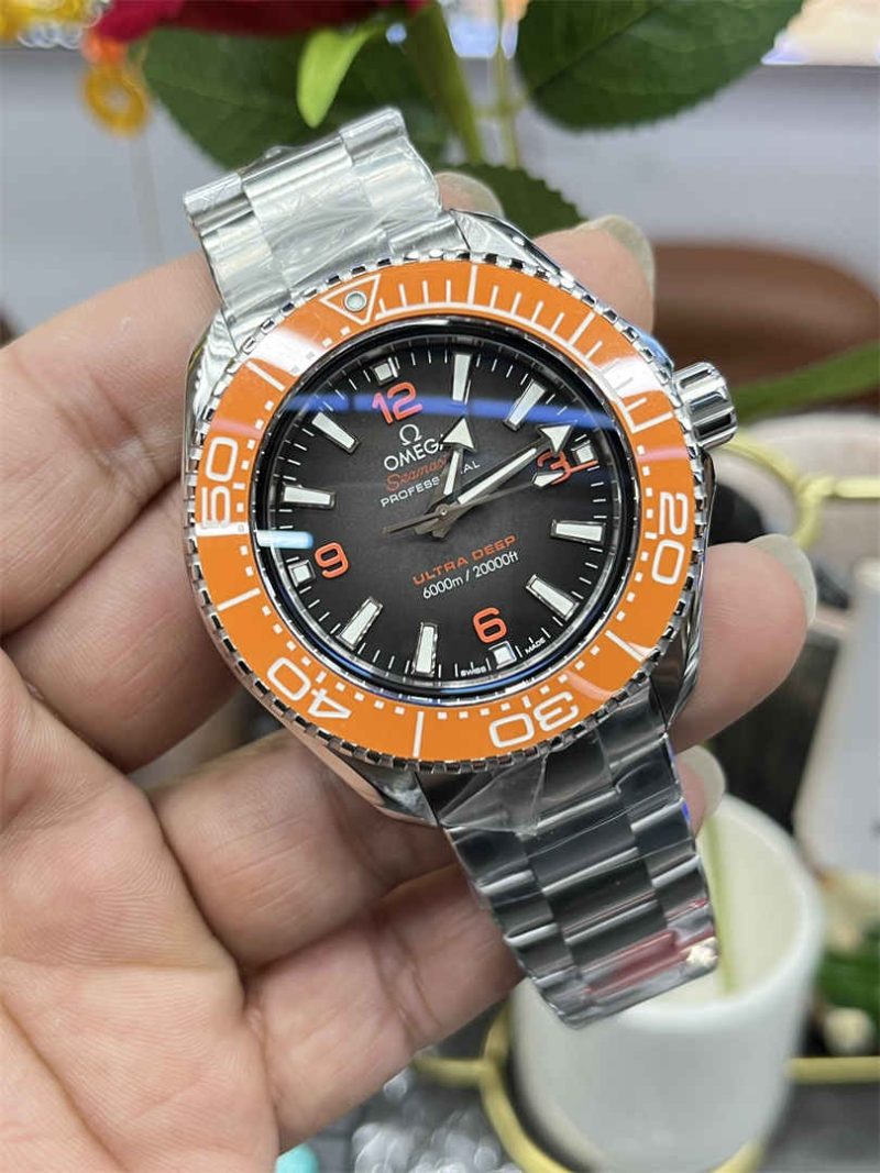 Omega Seamaster Planet Ocean 600M 45.5mm Orange 1:1 Replica Watch - Image 2