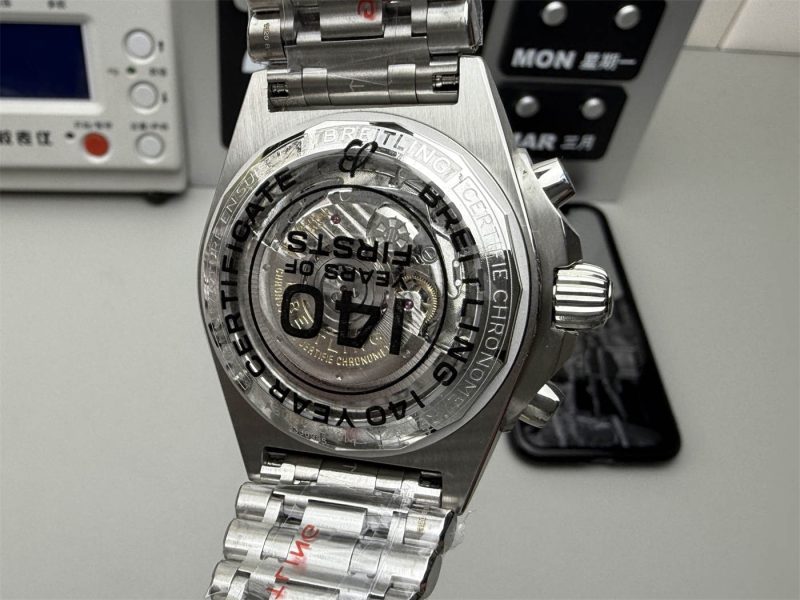 Breitling Chronomat 42 Blue Dial 1:1 Replica Automatic on Steel Bracelet - Image 2