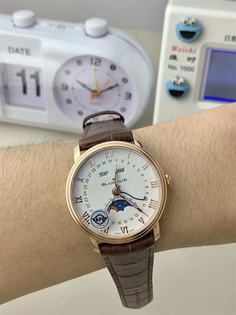 Blancpain Villeret 6654 Moonphase Rose Gold 1:1 Replica by APS Factory - Image 2