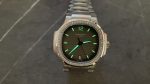 Patek Philippe Nautilus 7118/1200A-011 Grey Dial Diamond Bezel 1:1 Ladies Replica Watch - Image 2