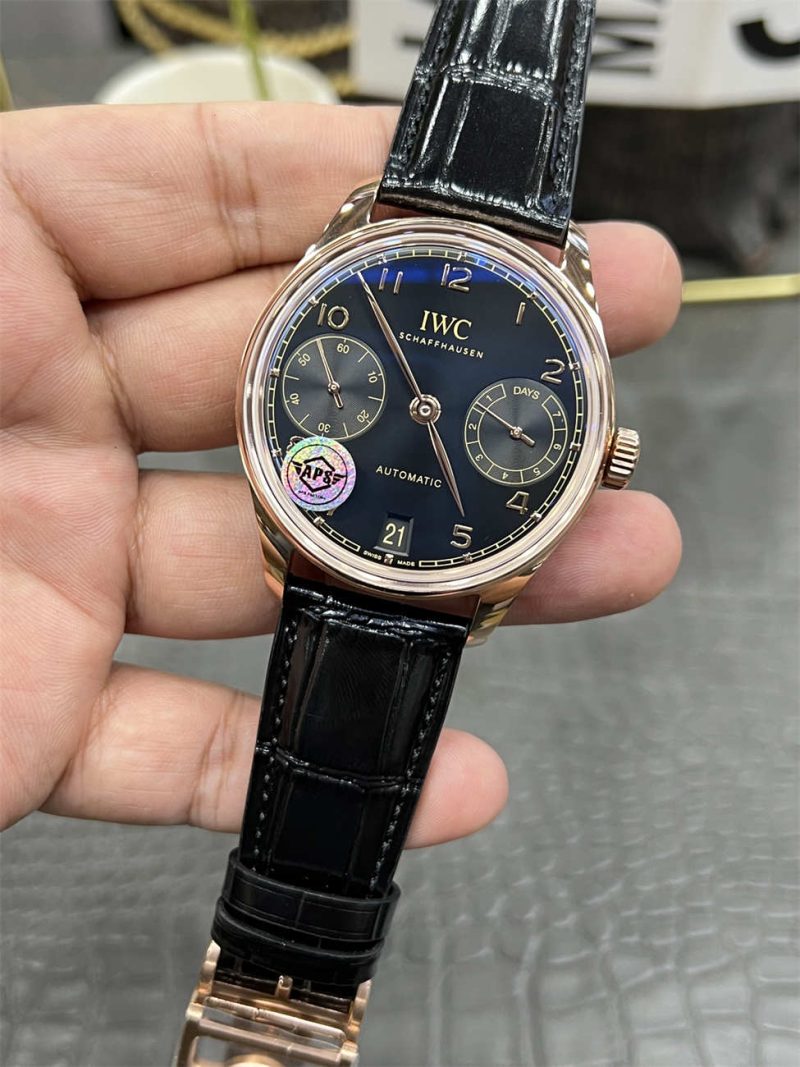 IWC Portugieser Automatic IW501707 42mm Rose Gold Black Dial 1:1 Homage by APS - Image 2