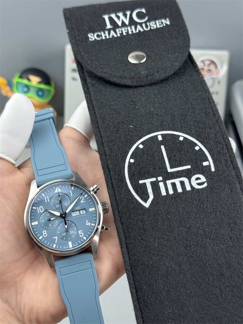 IWC Pilot’s Watch Chronograph AMG IW389409 Miramar Blue 1:1 Replica - Image 2