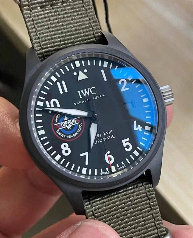 IWC Pilot’s Watch Mark XVIII TOP GUN SFTI IW324712 1:1 Replica by V7 Factory Pilot’s Watch Mark XVIII TOP GUN SFTI Edition IW324712 - Image 2