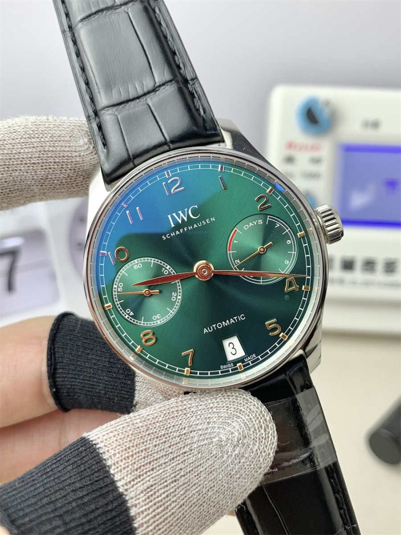 IWC Portugieser Automatic IW500708 Green Dial 7 Days – 1:1 Luxury Replica Watch - Image 3