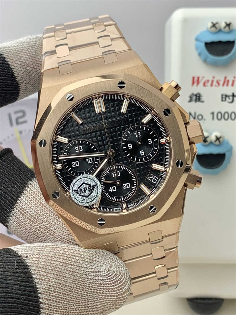 Audemars Piguet Royal Oak 26240OR Rose Gold Chronograph 41mm 1:1 Homage Replica Royal Oak Selfwinding Chronograph 26240OR.OO.1320OR.06 - Image 3