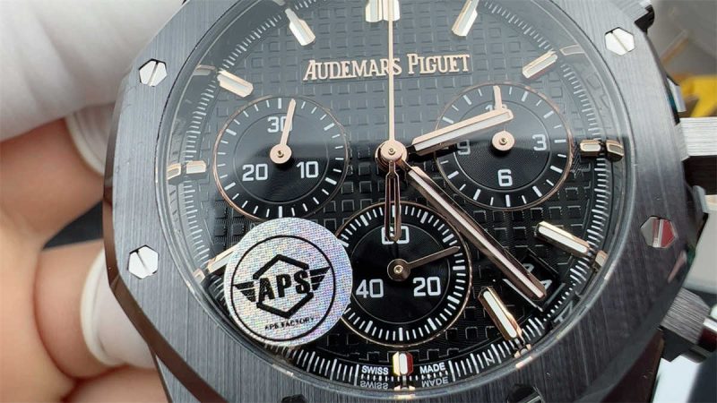 APS Factory Audemars Piguet Royal Oak 26240CE Full Black Ceramic 1:1 Chronograph Replica Royal Oak Selfwinding Chronograph 26240CE - Image 3