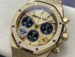 Audemars Piguet Royal Oak Chronograph 26240BA.GG.1324BA.01 APS Frosted Gold 1:1 Replica - Image 3