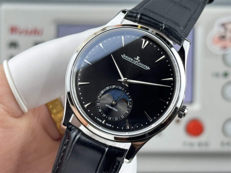 Jaeger-LeCoultre Master Ultra Thin Moon Black Dial 1:1 Replica by GF Factory - Image 3