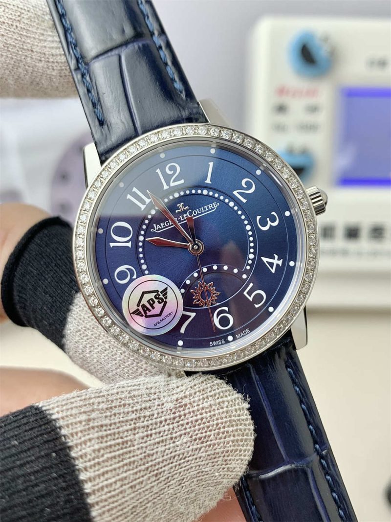Jaeger-LeCoultre Rendez-Vous Night & Day 3468480 1:1 Replica – Blue Dial & Diamond Bezel 29mm - Image 3