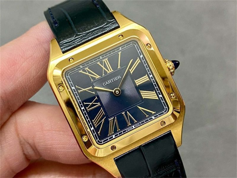 Cartier Santos Dumont XL WGSA0077 Black Lacquer 1:1 Replica Watch - Image 3