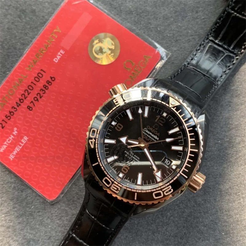Omega Seamaster Planet Ocean 600M Deep Black GMT 1:1 Replica Watch - Image 3