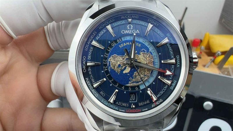 Omega Seamaster Aqua Terra 150M Worldtimer 220.10.43.22.03.001 1:1 Blue VSF Replica - Image 3