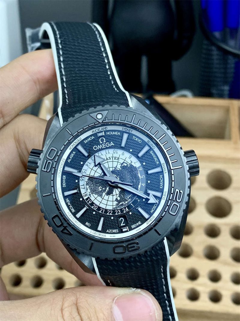 Omega Seamaster Planet Ocean 600M 215 Black Ceramic 45.5mm 1:1 Replica Watch - Image 3