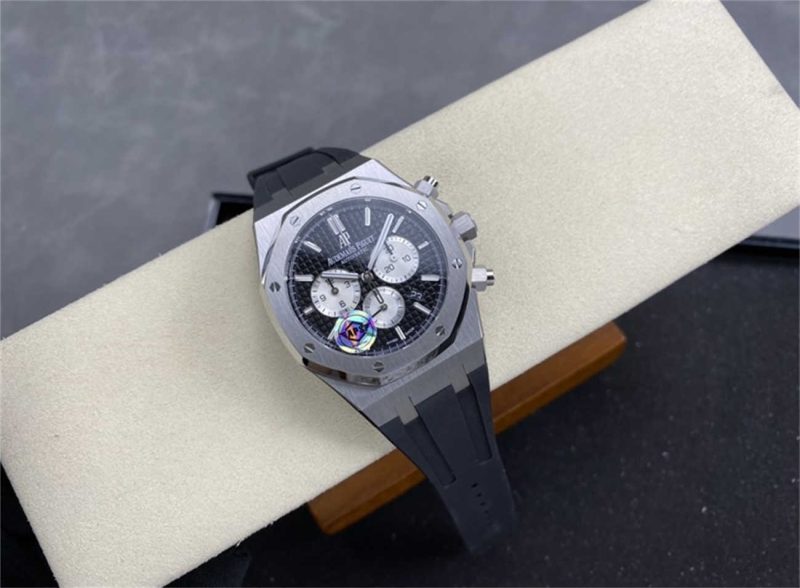 Royal Oak Chronograph 26331ST AP 26331 Replica – Black Reverse Panda Rubber Strap - Image 4