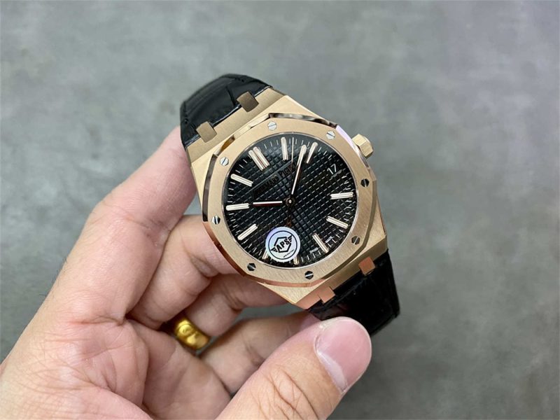 Audemars Piguet Royal Oak 15510OR Rose Gold 41mm Black Dial 1:1 Homage by APS Factory - Image 4