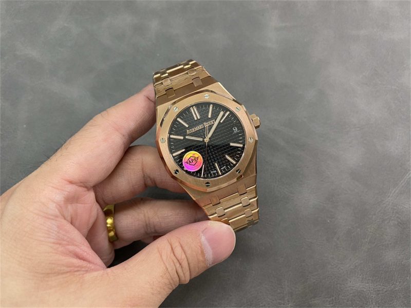 Audemars Piguet Royal Oak 15510OR 41mm Rose Gold Black Dial 1:1 Replica by APS Factory - Image 4