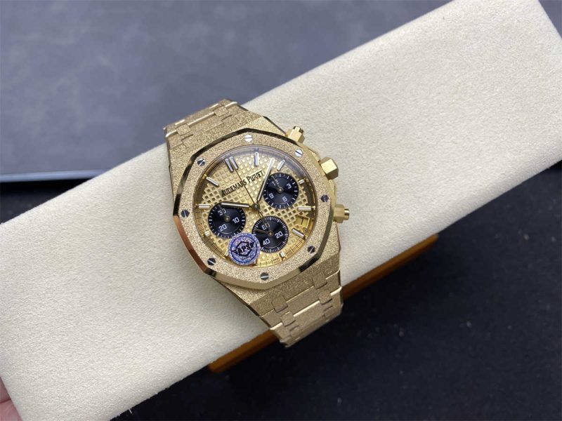 Audemars Piguet Royal Oak Chronograph 26240BA.GG.1324BA.01 APS Frosted Gold 1:1 Replica - Image 4