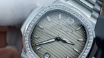 Patek Philippe Nautilus 7118 Grey Diamond Bezel Ladies 1:1 Replica Watch - Image 4