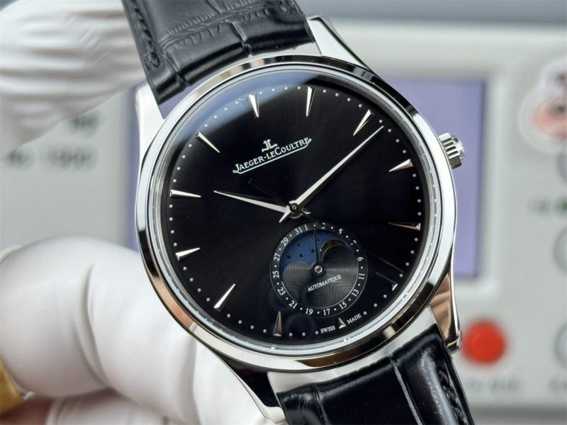 Jaeger-LeCoultre Master Ultra Thin Moon Black Dial 1:1 Replica by GF Factory - Image 4
