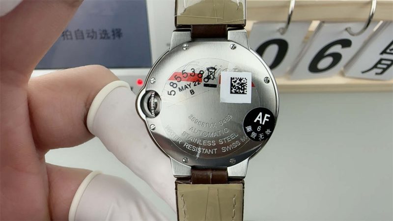 Cartier Ballon Bleu de Cartier 33mm Leather 1:1 Replica Watch by AF Factory - Image 4