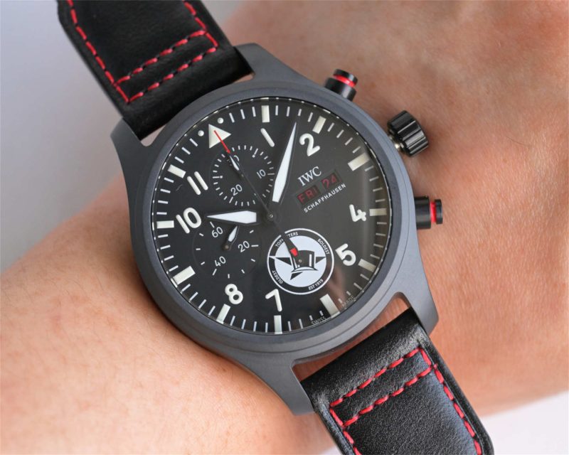 IWC Pilot’s Watch Chronograph Top Gun IW389108 1:1 Black Ceramic Replica by ZF - Image 5