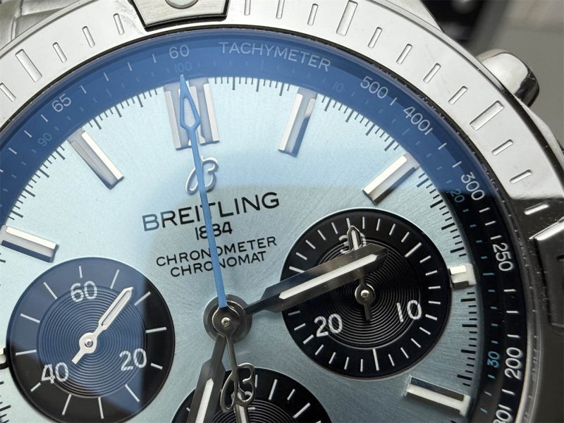 Breitling Chronomat 42 Blue Dial 1:1 Replica Automatic on Steel Bracelet - Image 5