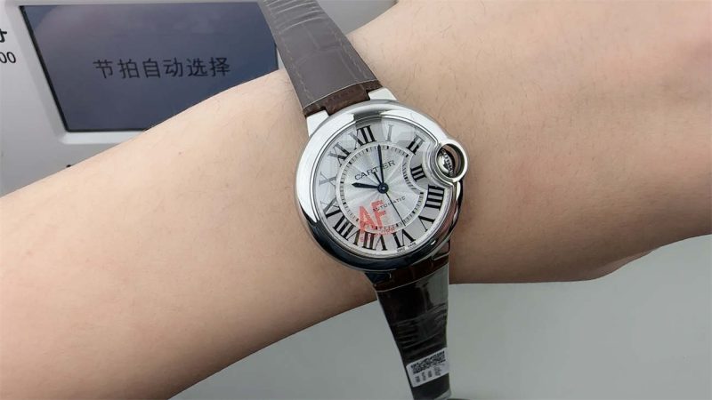 Cartier Ballon Bleu de Cartier 33mm Leather 1:1 Replica Watch by AF Factory - Image 5