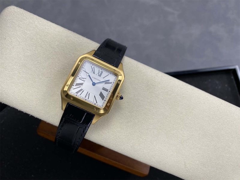 Cartier Santos Dumont XL Gold/White 1:1 Swiss Quartz Replica Watch - Image 5