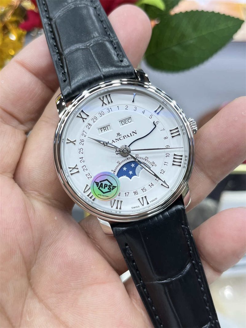 Blancpain Villeret 6654-1127-55B 1:1 Replica Moonphase Dress Watch - Image 5