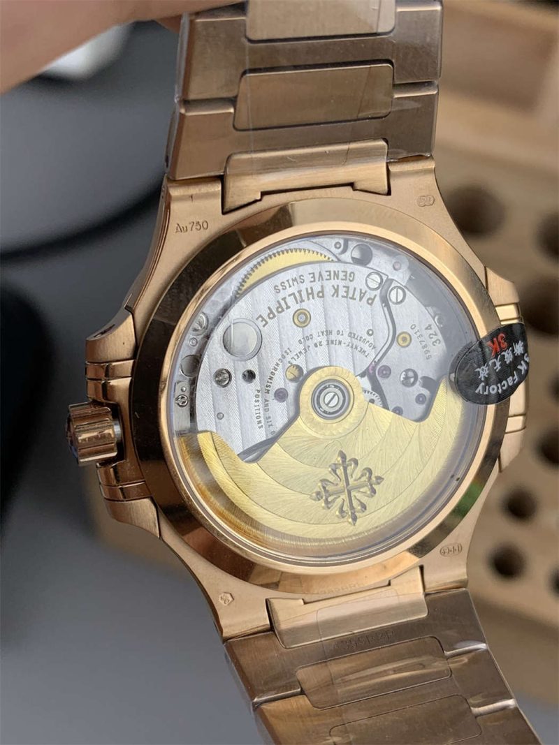 Nautilus 7118 Ladies Rose Gold Diamond Bezel 1:1 Replica Watch - Image 5