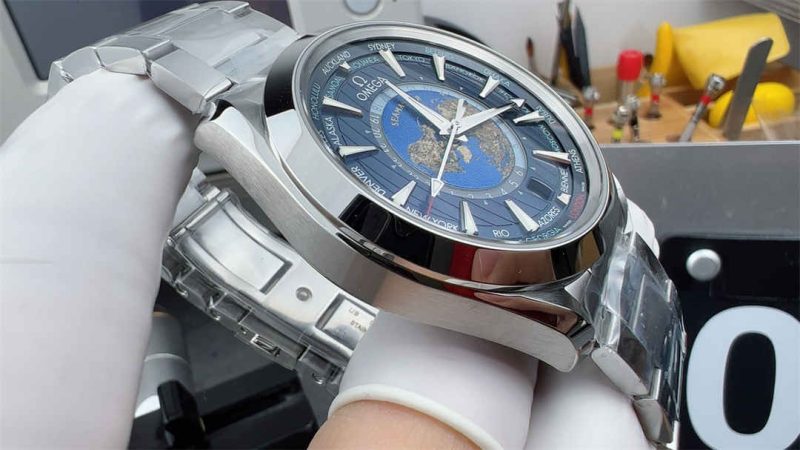 Omega Seamaster Aqua Terra 150M Worldtimer 220.10.43.22.03.001 1:1 Blue VSF Replica - Image 5