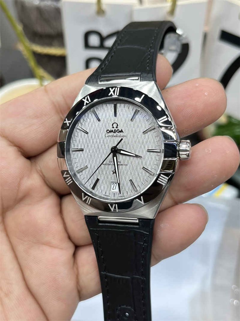 Omega Constellation 41mm 8900 White Dial Ceramic Bezel Replica Watch - Image 5