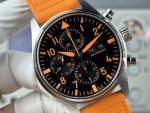 IWC Pilot Chronograph 41 IW388108 Replica – AMG Orange Dial 1:1 Homage - Image 5