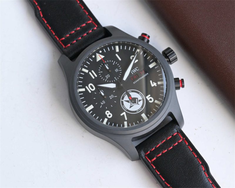 IWC Pilot’s Watch Chronograph Top Gun IW389108 1:1 Black Ceramic Replica by ZF - Image 6