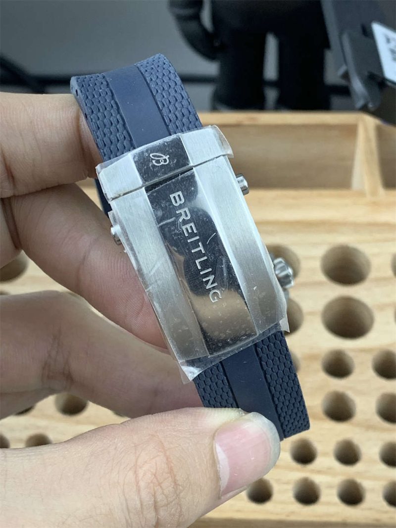 Breitling Superocean Automatic 42 Blue Bezel White Dial 1:1 Replica by BLS Factory - Image 6