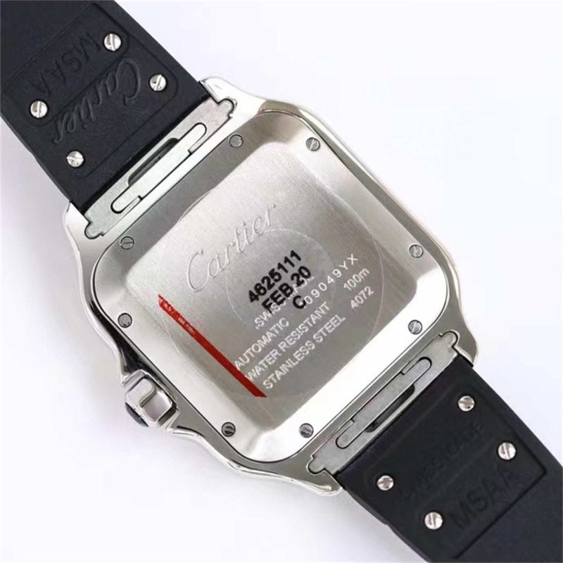 Cartier Santos de Cartier W2SA0009 Two Tone Rubber Strap 1:1 Replica by GF Factory - Image 6