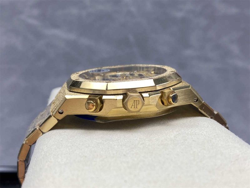 Audemars Piguet Royal Oak Chronograph 26240BA.GG.1324BA.01 APS Frosted Gold 1:1 Replica - Image 7