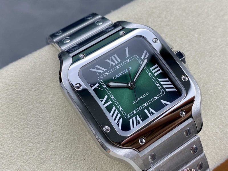 Cartier Santos de Cartier WSSA0061 Green Dial Medium 1:1 Replica Watch - Image 7