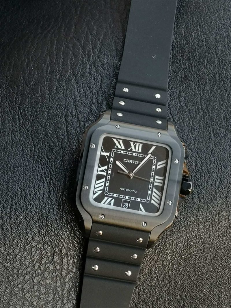 Cartier Santos de Cartier ADLC WSSA0039 Black 1:1 Replica Watch - Image 8