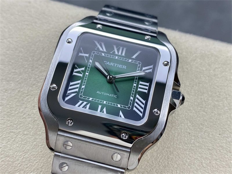 Cartier Santos de Cartier WSSA0061 Green Dial Medium 1:1 Replica Watch - Image 8