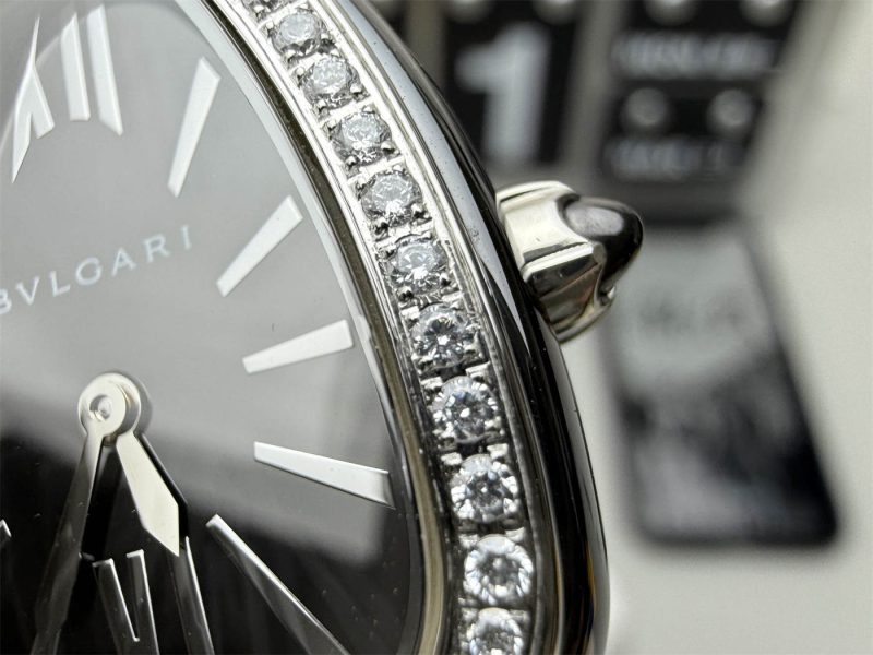 Serpenti 102803 Black Ceramic Diamond-Style Watch | 1:1 Replica Homage - Image 8