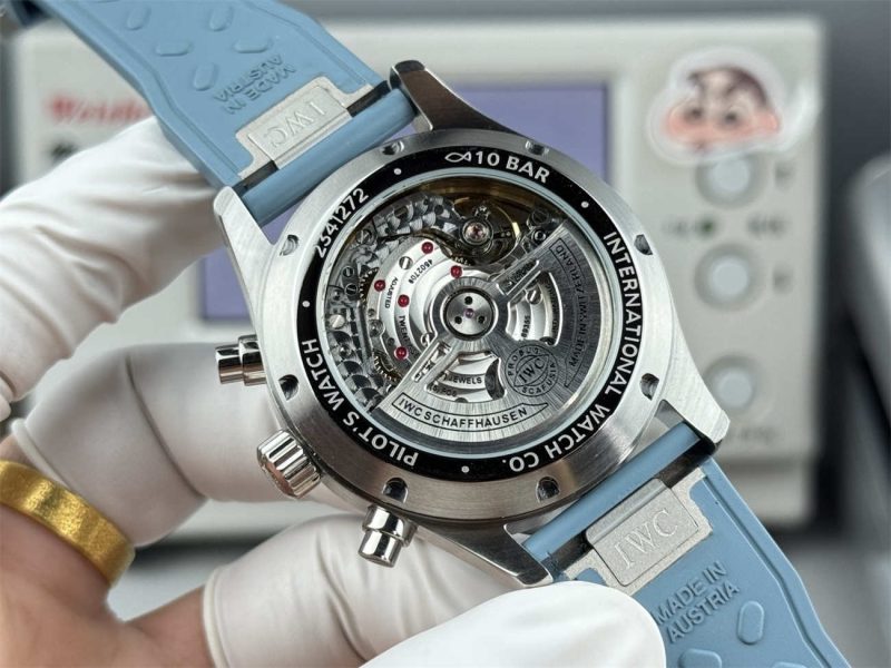 IWC Pilot’s Watch Chronograph AMG IW389409 Miramar Blue 1:1 Replica - Image 8