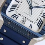 Cartier Santos de Cartier WSSA0047 Blue Rubber Strap 1:1 Replica Watch - Image 9