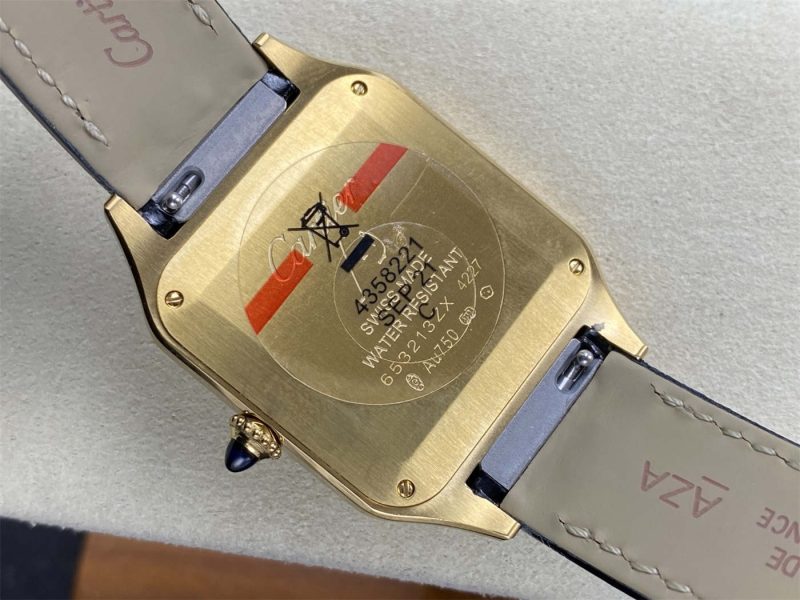 Cartier Santos Dumont XL Gold/White 1:1 Swiss Quartz Replica Watch - Image 9